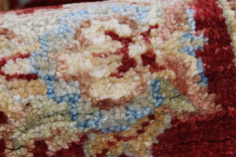 Pishavar Beige Runner Hand Knotted 27 X 81  Area Rug 250-23395 Image 9