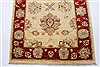 Pishavar Beige Runner Hand Knotted 27 X 81  Area Rug 250-23395 Thumb 5