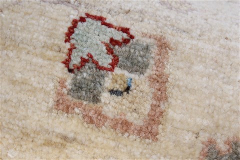 Pishavar Beige Runner Hand Knotted 28 X 86 Area Rug 250-23396 Image 10