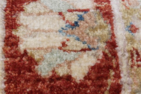 Pishavar Beige Runner Hand Knotted 28 X 86 Area Rug 250-23396 Image 11