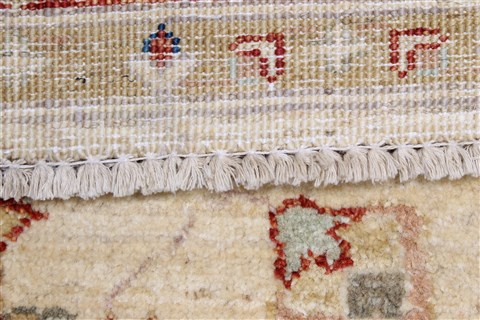 Pishavar Beige Runner Hand Knotted 28 X 86 Area Rug 250-23396 Image 1
