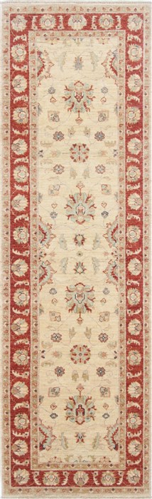 Pishavar Beige Runner Hand Knotted 28 X 86 Area Rug 250-23396 Image 0
