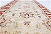 Pishavar Beige Runner Hand Knotted 28 X 86  Area Rug 250-23396 Thumb 2