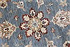 Chobi Blue Round Hand Knotted 50 X 51  Area Rug 250-23409 Thumb 4