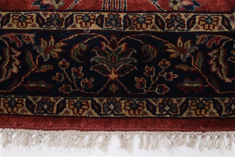 Sarouk Red Octagon Hand Knotted 50 X 50 Area Rug 250-23412 Image 4