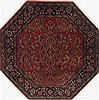 Sarouk Red Octagon Hand Knotted 50 X 50  Area Rug 250-23413 Thumb 0