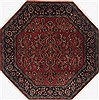 Sarouk Red Octagon Hand Knotted 50 X 50  Area Rug 250-23413 Thumb 0