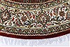 Kashmir Red Round Hand Knotted 51 X 51  Area Rug 250-23415 Thumb 4