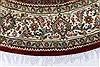 Kashmir Red Round Hand Knotted 51 X 51 Area Rug 250-23415 Thumb 4