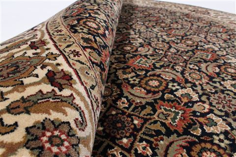 Herati Black Round Hand Knotted 50 X 50 Area Rug 250-23419 Image 10