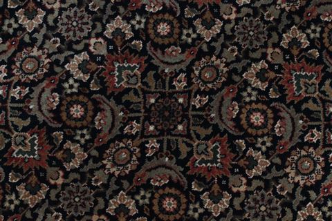 Herati Black Round Hand Knotted 50 X 50 Area Rug 250-23419 Image 4
