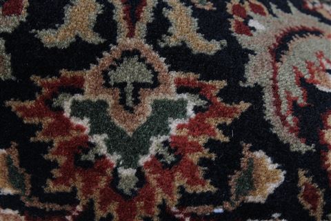 Herati Black Round Hand Knotted 50 X 50 Area Rug 250-23419 Image 6