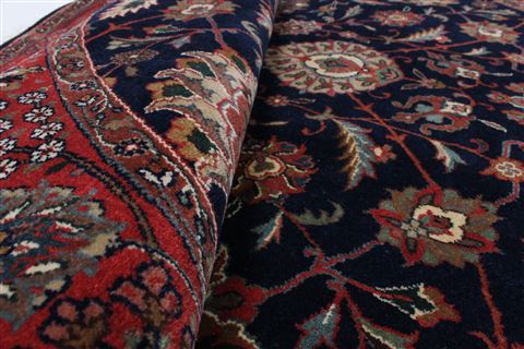Tabriz Blue Round Hand Knotted 51 X 51 Area Rug 250-23423 Image 10