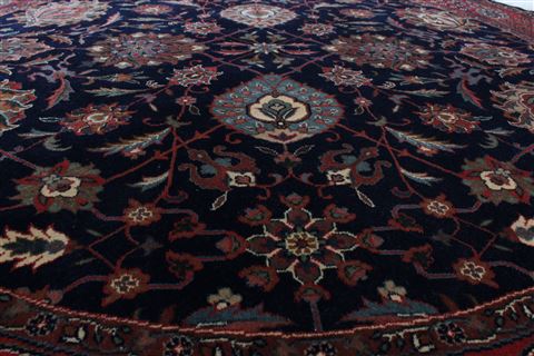Tabriz Blue Round Hand Knotted 51 X 51 Area Rug 250-23423 Image 2