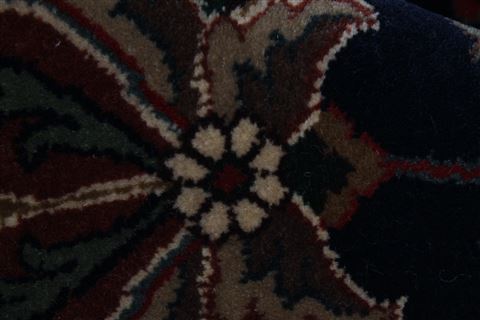 Tabriz Blue Round Hand Knotted 51 X 51 Area Rug 250-23423 Image 7
