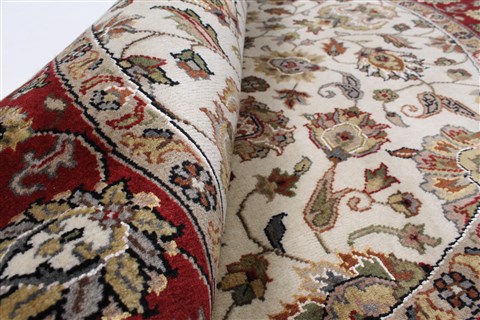 Kashmar Beige Round Hand Knotted 50 X 50 Area Rug 250-23428 Image 10