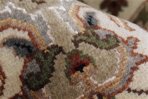 Kashmar Beige Round Hand Knotted 50 X 50 Area Rug 250-23428 Image 8