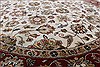 Kashmar Beige Round Hand Knotted 50 X 50  Area Rug 250-23428 Thumb 3