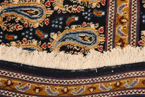 Mood Blue Hand Knotted 69 X 98 Area Rug 100-23429 Image 7