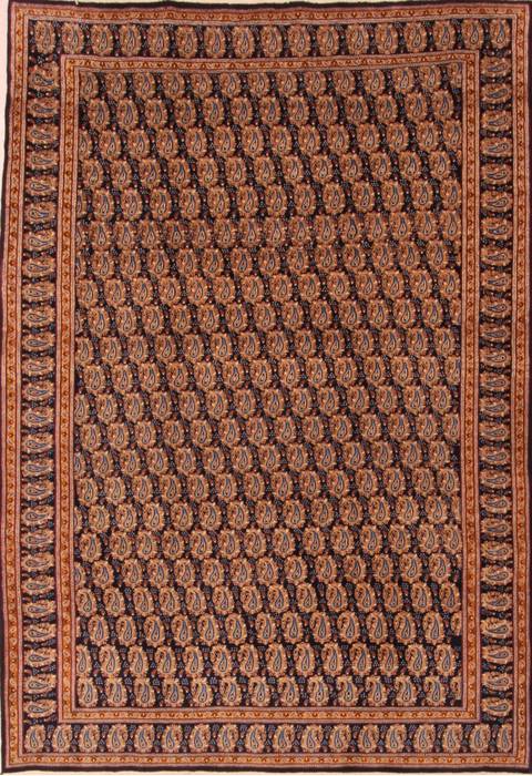 Mood Blue Hand Knotted 69 X 98 Area Rug 100-23429 Image 0