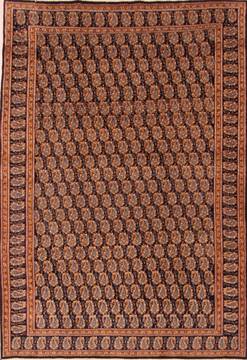Persian Mood Blue Rectangle 7x10 ft Wool Carpet 23429