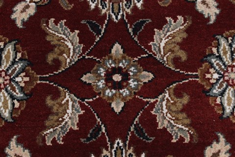 Kashmar Red Round Hand Knotted 411 X 411 Area Rug 250-23430 Image 6