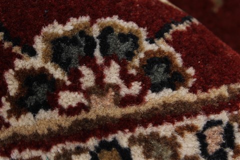 Kashmar Red Round Hand Knotted 411 X 411 Area Rug 250-23430 Image 9