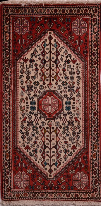 Abadeh Beige Hand Knotted 22 X 38  Area Rug 100-23431 Image 0