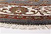 Kashan Grey Round Hand Knotted 50 X 50 Area Rug 250-23433 Thumb 6