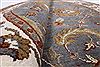 Kashan Grey Round Hand Knotted 50 X 50 Area Rug 250-23433 Thumb 9