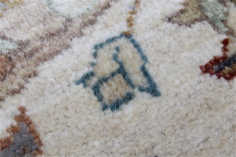 Chobi Grey Round Hand Knotted 411 X 411 Area Rug 250-23436 Image 12