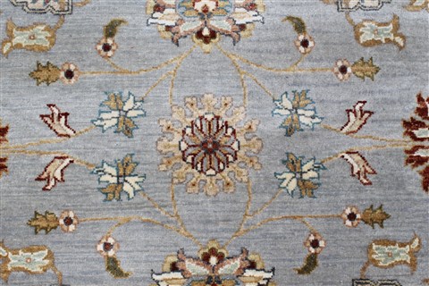 Chobi Grey Round Hand Knotted 411 X 411 Area Rug 250-23436 Image 6