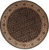 Herati Black Round Hand Knotted 50 X 50  Area Rug 250-23438 Thumb 0