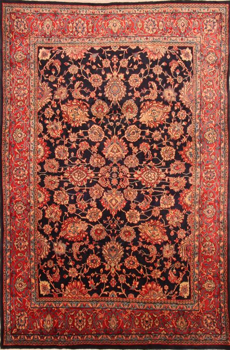 Sarouk Red Hand Knotted 610 X 104 Area Rug 100-23439 Image 0