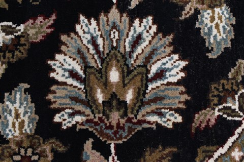 Kashmar Black Round Hand Knotted 411 X 50 Area Rug 250-23445 Image 6