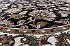 Kashmar Black Round Hand Knotted 411 X 50  Area Rug 250-23445 Thumb 4