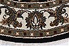 Kashmar Black Round Hand Knotted 411 X 50 Area Rug 250-23445 Thumb 5