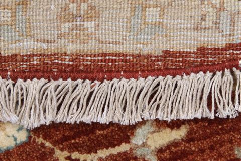 Chobi Brown Round Hand Knotted 50 X 50 Area Rug 250-23447 Image 1