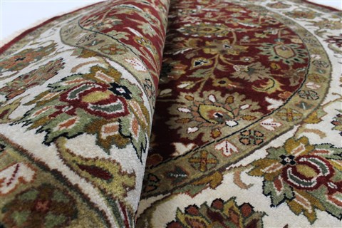 Tabriz Red Round Hand Knotted 411 X 411 Area Rug 250-23451 Image 10