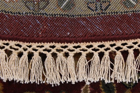 Tabriz Red Round Hand Knotted 411 X 411 Area Rug 250-23451 Image 1