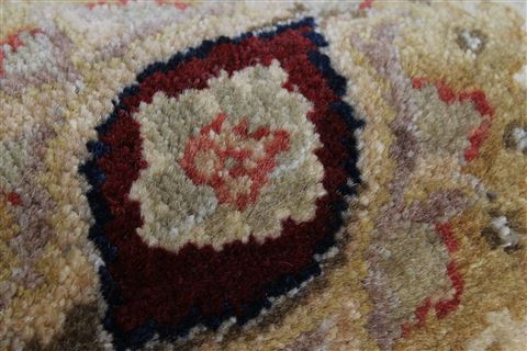 Semnan Red Round Hand Knotted 50 X 50 Area Rug 250-23454 Image 8