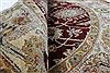 Semnan Red Round Hand Knotted 50 X 50  Area Rug 250-23454 Thumb 9