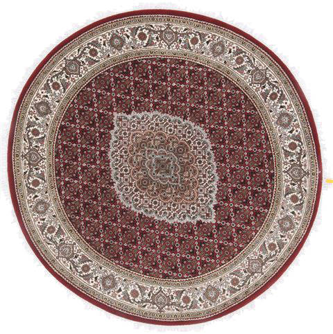 Tabriz Red Round Hand Knotted 52 X 52  Area Rug 250-23456 Image 0