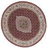 Tabriz Red Round Hand Knotted 52 X 52  Area Rug 250-23456 Thumb 0