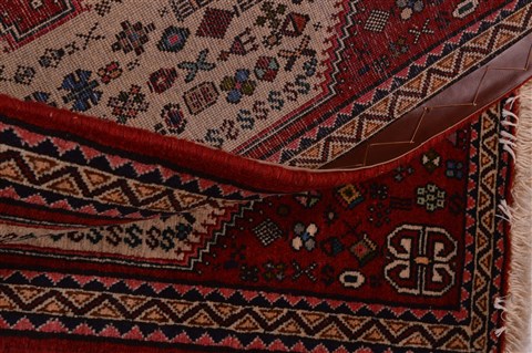Abadeh Red Hand Knotted 22 X 25 Area Rug 100-23458 Image 2