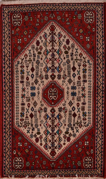 Abadeh Red Hand Knotted 22 X 25 Area Rug 100-23458 Image 0