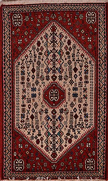 Persian Abadeh Red Rectangle 2x3 ft Wool Carpet 23458