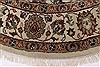 Kashmar Beige Round Hand Knotted 52 X 52 Area Rug 250-23460 Thumb 2