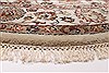 Kashmar Beige Round Hand Knotted 52 X 52  Area Rug 250-23460 Thumb 4