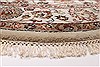 Kashmar Beige Round Hand Knotted 52 X 52 Area Rug 250-23460 Thumb 4